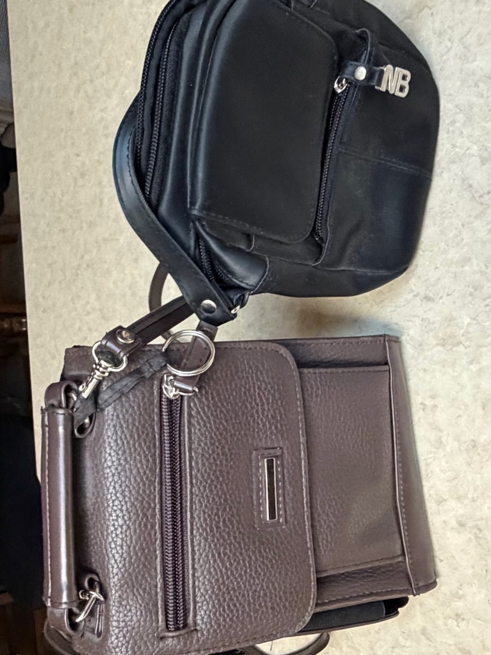 2 Small Crossbody Purse Bundle – Black & Brown – Great Conditi